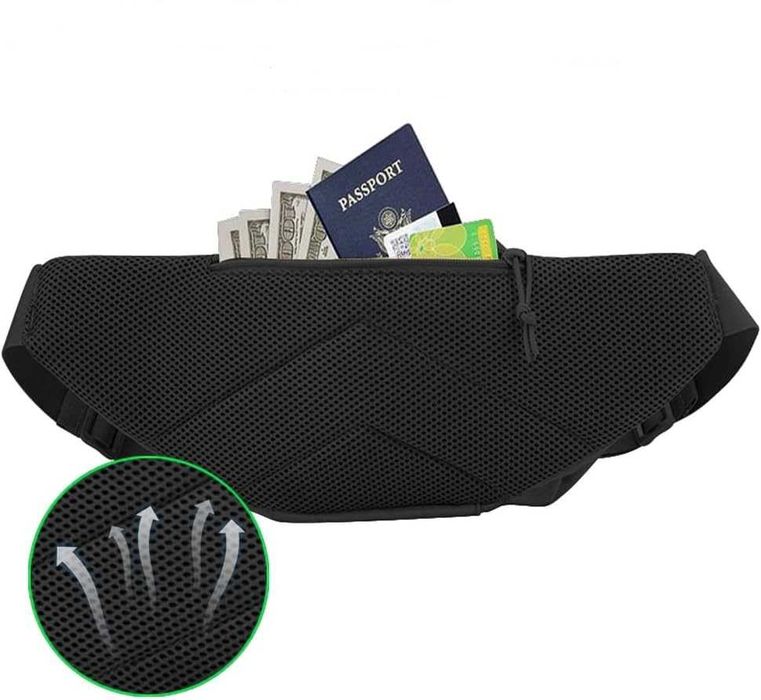 Тактическа Чанта за Кръста MOLLE Водоустойчива + 2 Нашивки и Карабинер