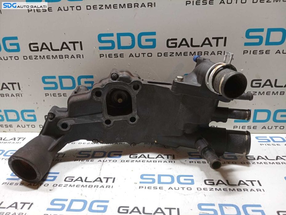 Corp Carcasa Termostat cu Senzor Temperatura Apa Peugeot 307 2.0 HDI 2002 - 2008 Cod 9643211880 [M5669]