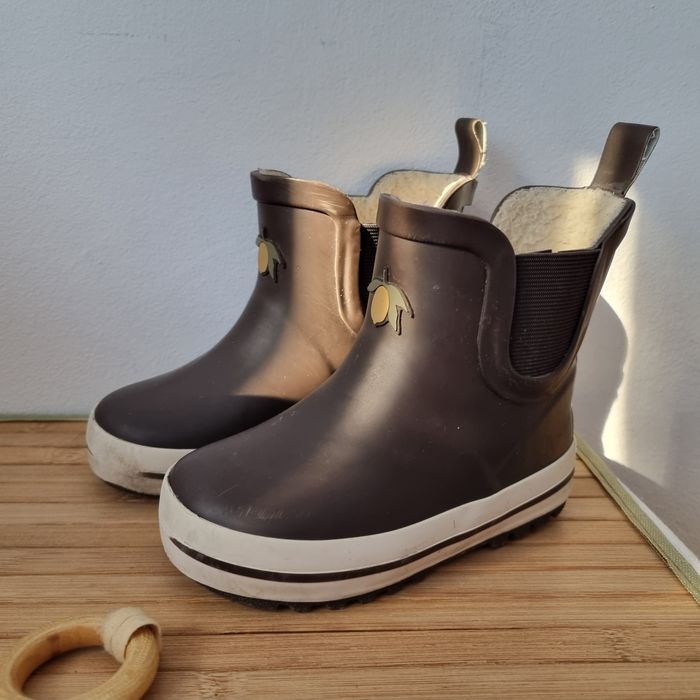 Cizme cauciuc termo, 24, 25 olive