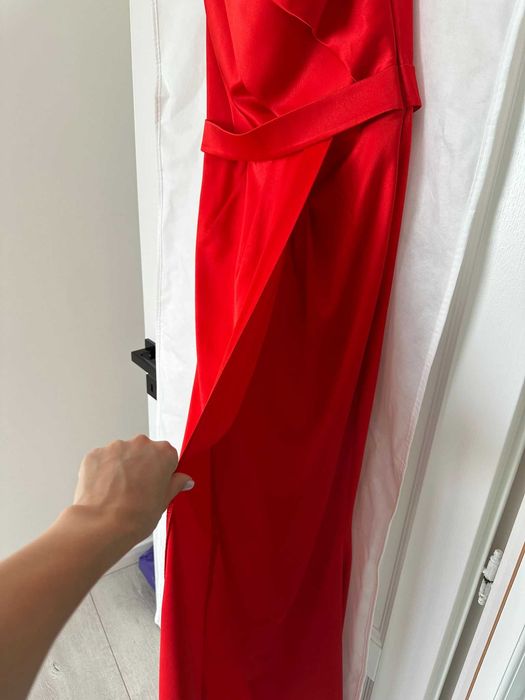 Rochie lunga eleganta rosie