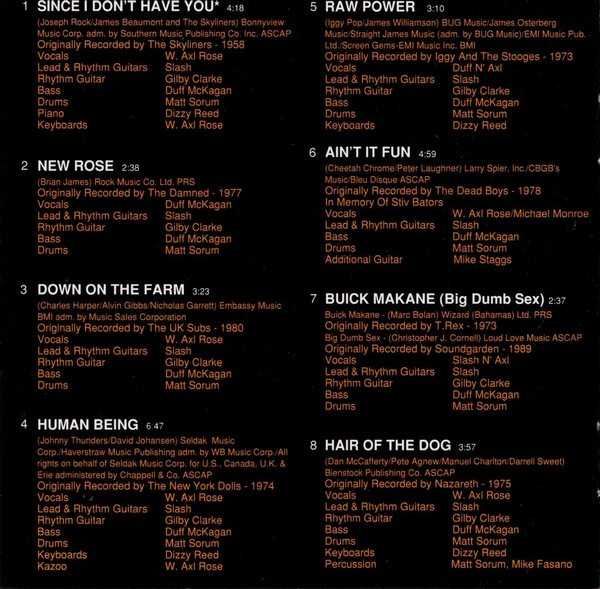 CD Guns N' Roses - The Spaghetti Incident? 1993