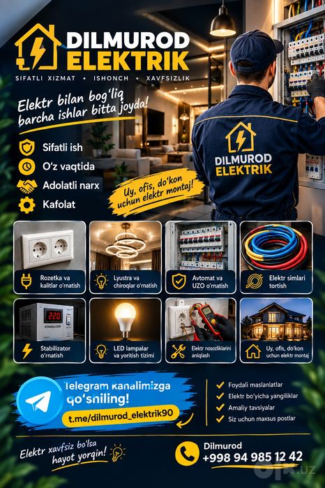 Elektrik xizmati tez va sifatli