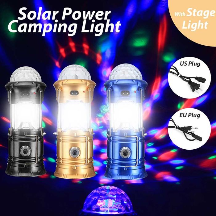 Къмпинг фенер с диско ефекти