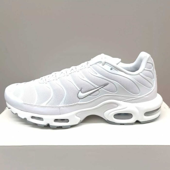 #NOU# Nike Airmax TN Triple White - Livrare Cu Verificare Colet -