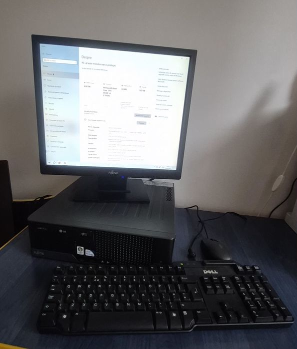 PC Complet Fujitsu (Monitor + Unitate + Periferice) | SSD 250GB + HDD