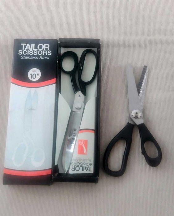 Професионална шивашка ножица  Tailor Scissors., и Зиг заг ножица.