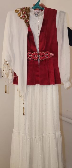 Қазақша койлек жакет орамалымен