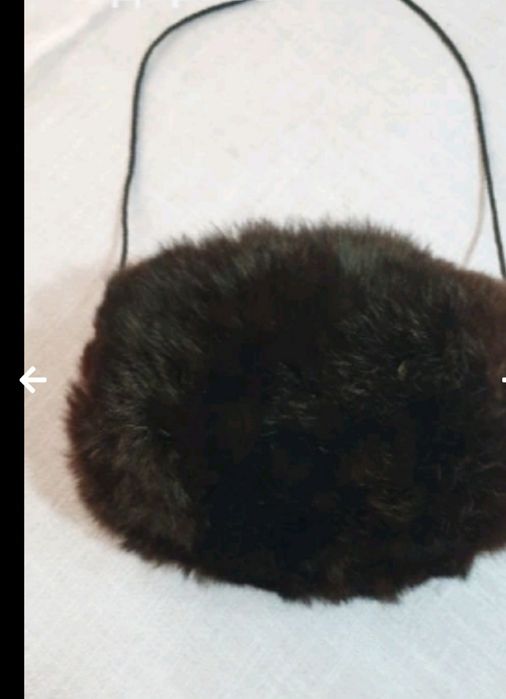 Аристократична ръкавица - маншон от естествена кожа