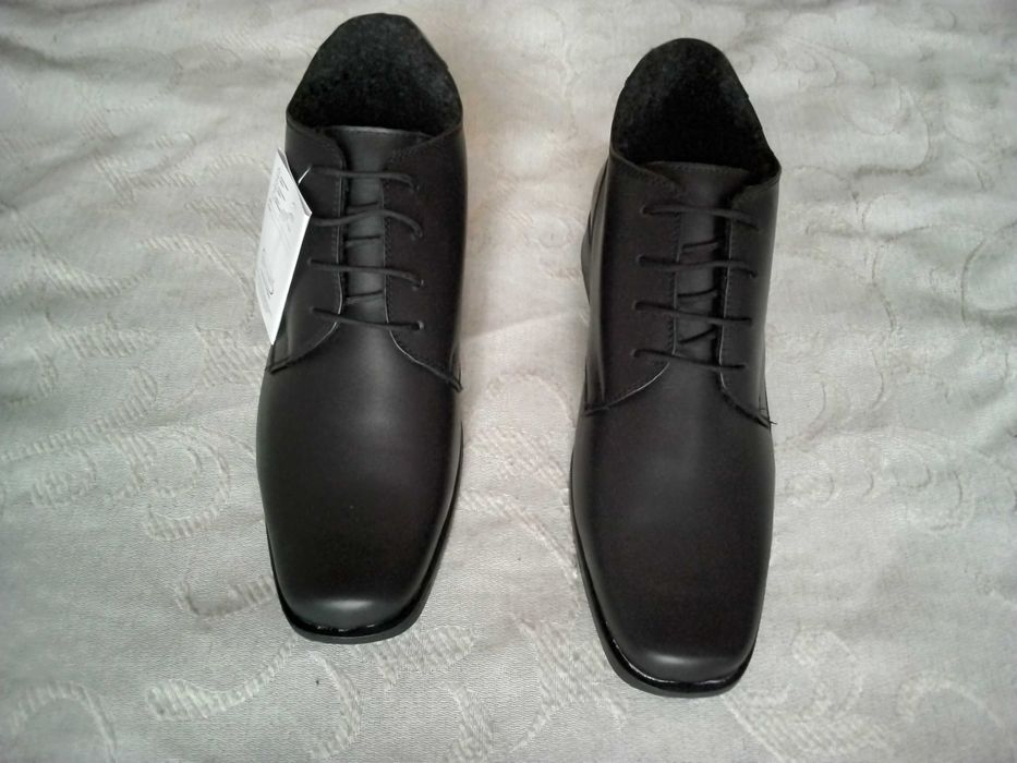 Зимни кожени обувки