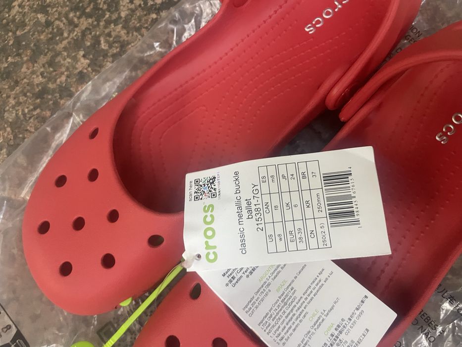 Crocs балетки, оригинал, размер w8, 38-39