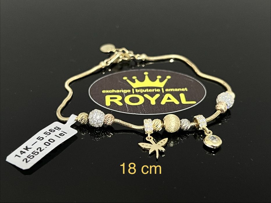 Bijuteria Royal CB : Brățară aur 14k 585 5,56 gr