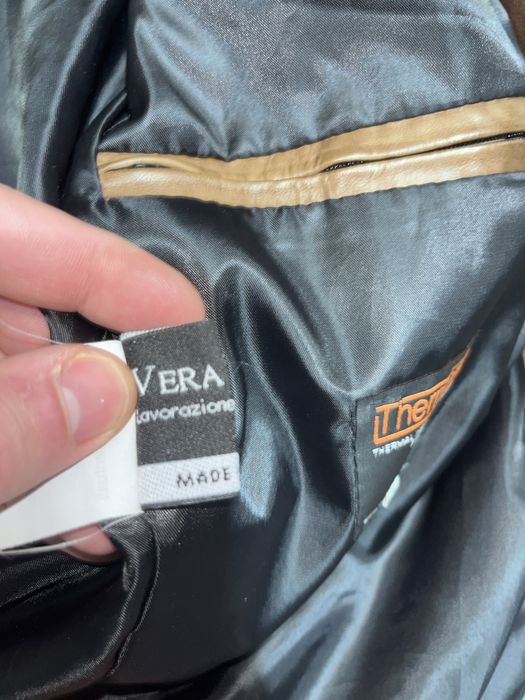 Geacă de piele naturală Vera Pelle – Italia, culoare maro