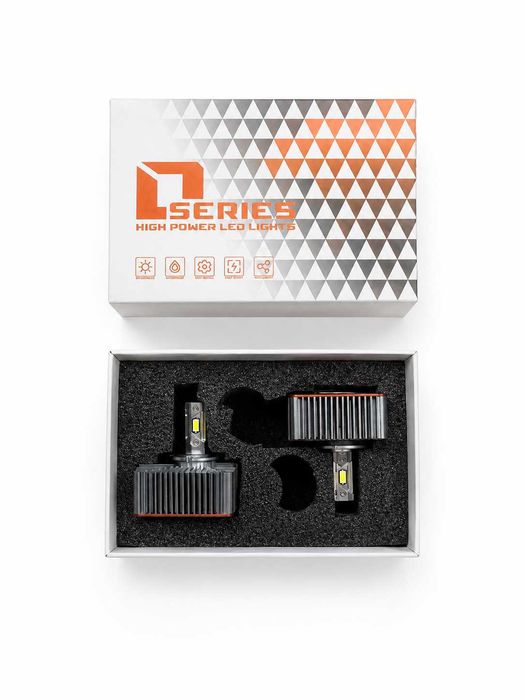 Set 2 Becuri LED Xenon D5S CANBUS 120W, 21.000 Lumeni, 6000K