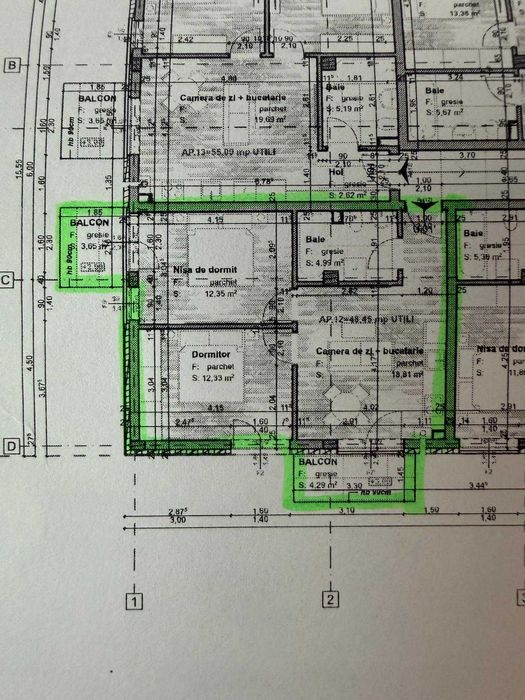 Apartament cu 3 camere - Parcare inclusa l Semifinisat l Complex nou