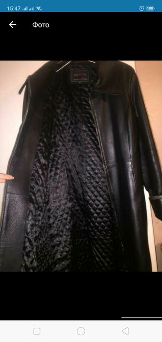 Продам женское кожаное пальто