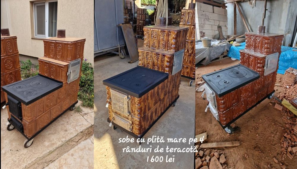 Vând sobe de teracotă premontate diferite modele