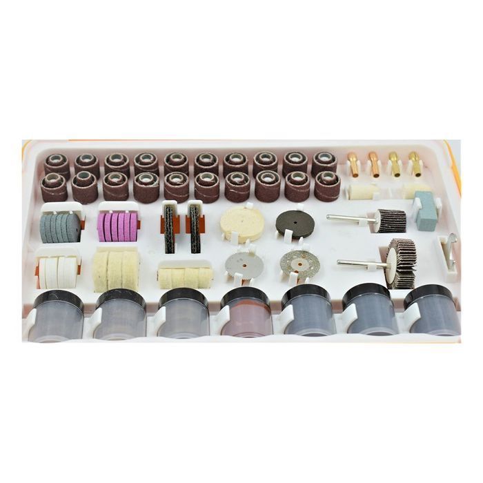 Set accesorii pentru slefuitor - polizor biax 410 piese ingco