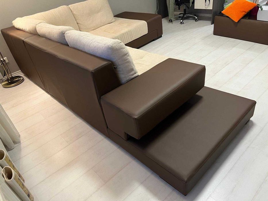 Canapea fixă colțar – elegantă, stare excelentă
