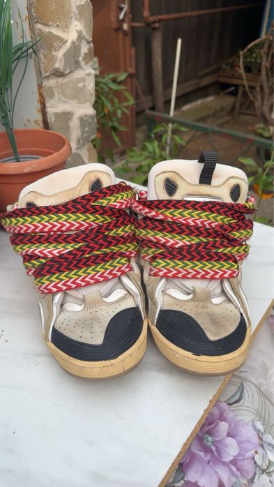 lanvin curb sneakers
