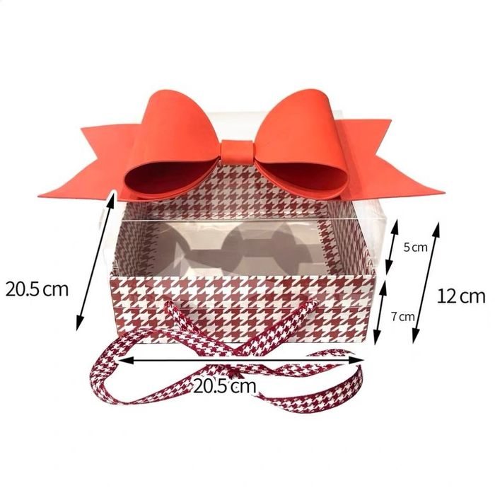 Коробка для клубники с Бантом