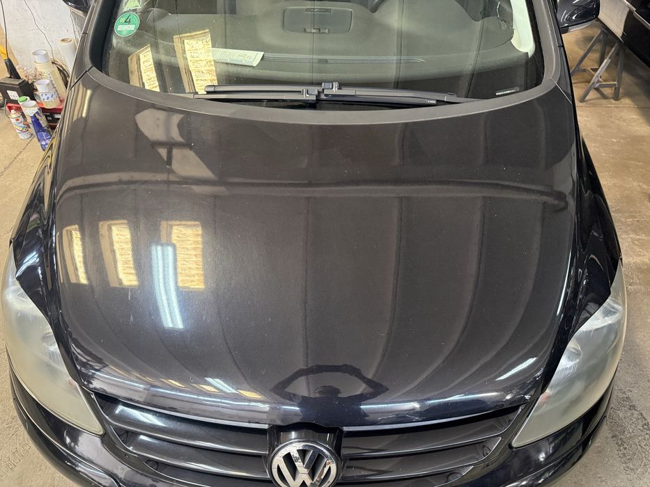 Capota fata cu balamale VW Golf 5 Plus neagra negru LC9Z