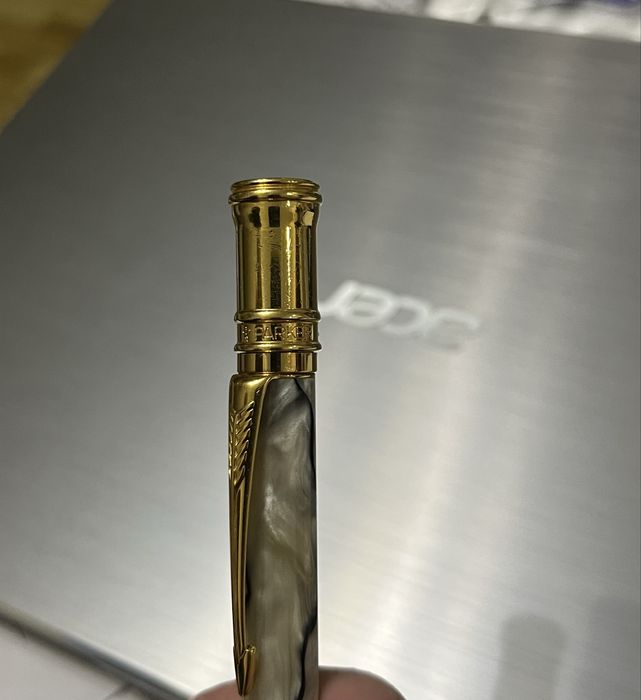 Ручка Parker Duofold Pearl & Black, оригинал, перламутр, позолота