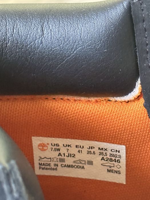 Timberland, чёрные ботинки, размер 41