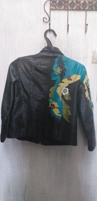 Куртка кожаная детская