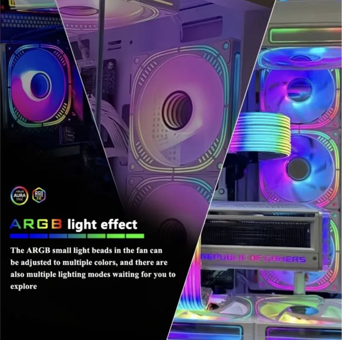 Fan Controller HUB alb/negru aRGB cu telecomanda