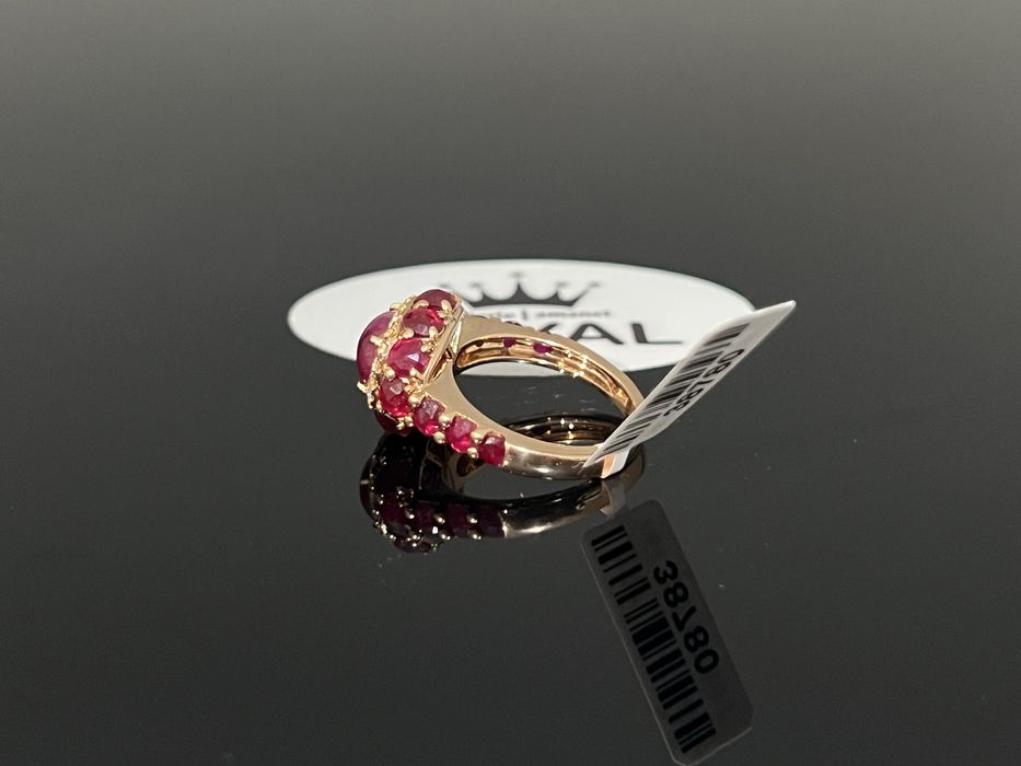 Bijuteria Royal CB : Inel dama diamant si rubin aur 18K 750 8,12 gr