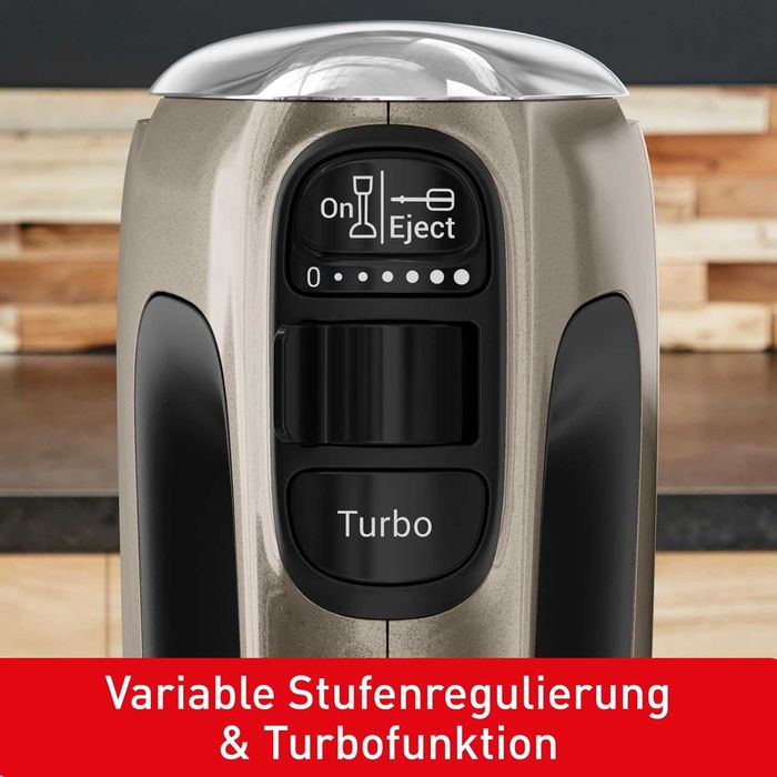 ПРОМО Нов 2г Гаранция Ръчен Миксер TEFAL POWERMIX SILENCE HT650E38 , 5 Скорости + Турбо, 600 W