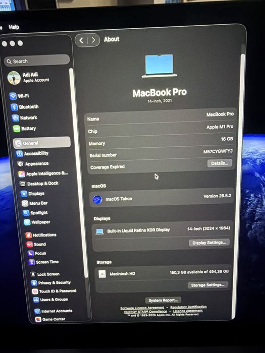 Macbook M1 Pro 2021