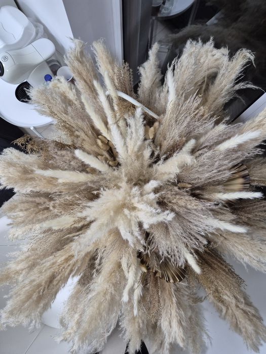 Бохо декорация със сухи цветя