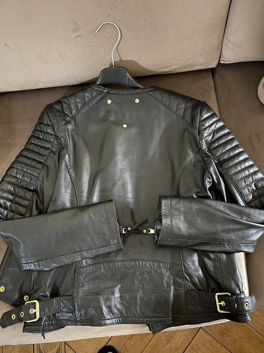 Geaca jacket de piele be edgy detalii aurii