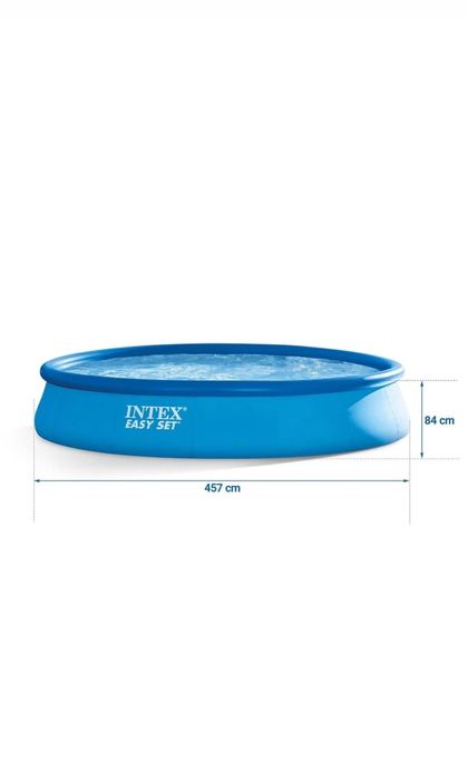 Piscina Intex 457 x 84 cm, 9792 litri, albastru