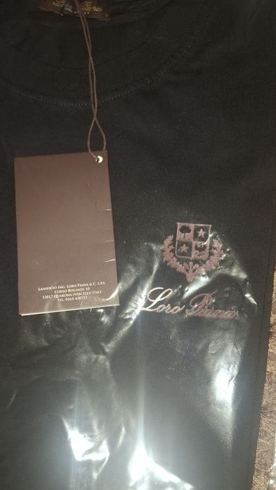Tricou Loro Piana negru – Made in Italy – nou cu etichetă