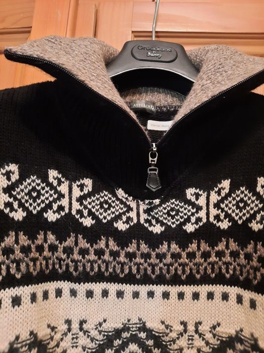 Pulover bărbătesc cu model norvegian mărimea 48