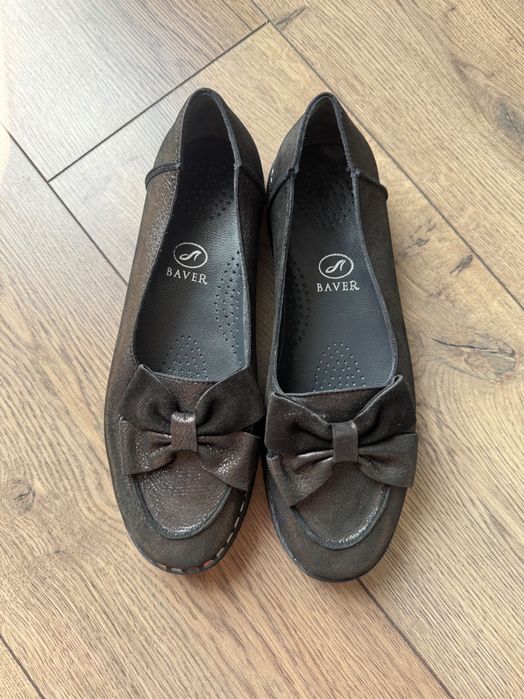 Женские кожаные лоферы