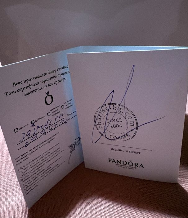 Гривна Pandora Romantic + Талисман “Изпълнена със светлина