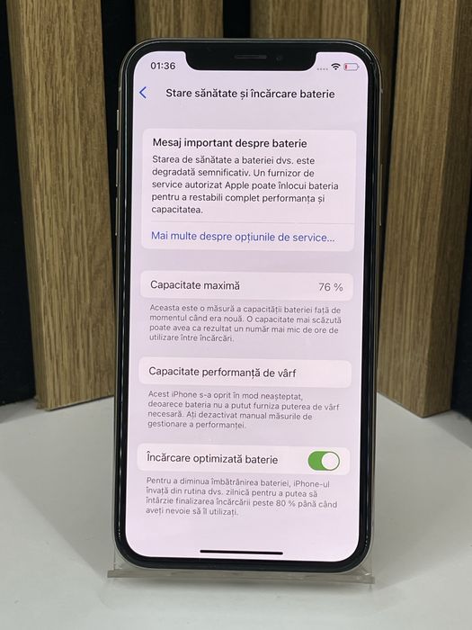 Iphone X 64Gb 76% baterie Garantie / Factura #59078