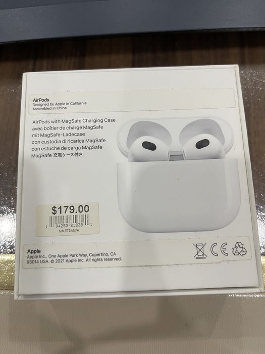 Airpods 3 оригинал, каробка, США