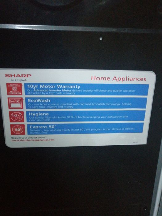 Mașina de spălat, vase, SHARP