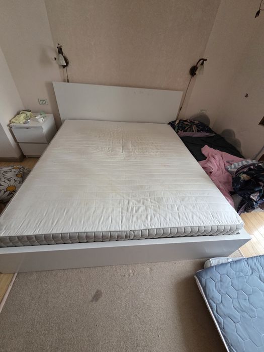 Кровать белая икеа 180×200