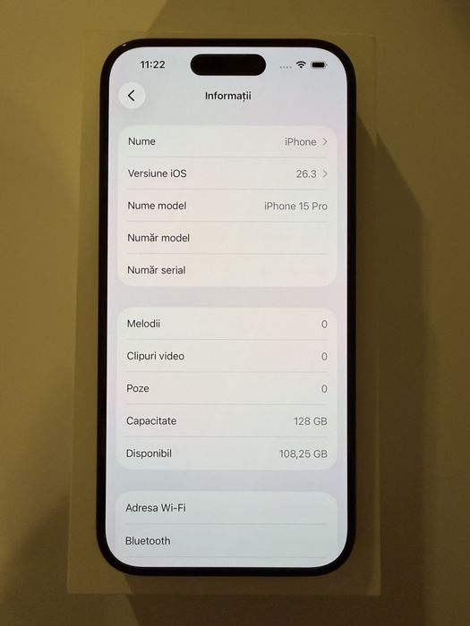 iPhone 15 Pro 128GB Black Titanium