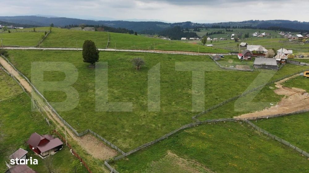 Teren 10.000 mp, cu 2 case, de vacanta, zona Maguri-Racatau