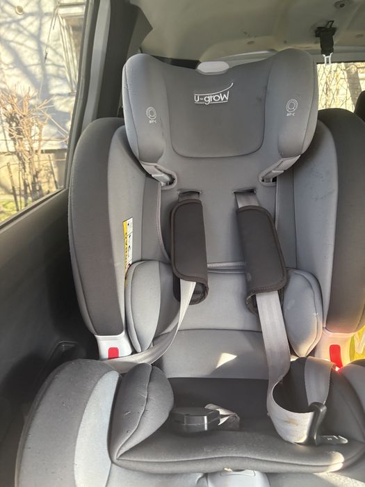 Scaun auto ISOFIX U-Grow UGHCS-06, 0-36 kg, Gri/Negru