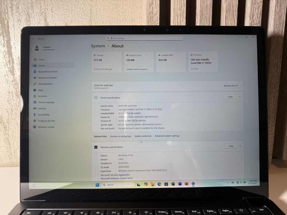 Laptop Microsoft Surface 5 i7 16GB RAM UNIVERSUL TELEFOANELOR