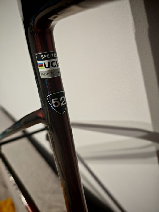 Cadru frameset Specialized Tarmac S-works SL8 marime 52 + ghidon Cockpit Roval si suport ciclocomputer