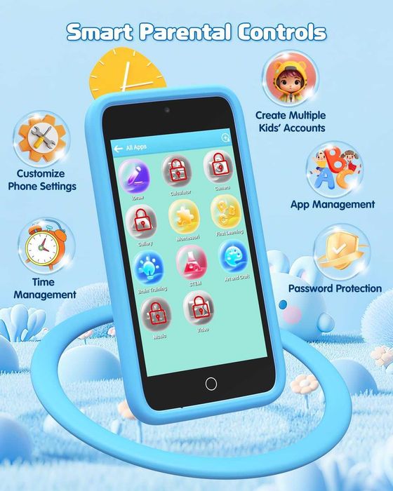 Чисто нов Детски Смартфон Orantronx с Android, 4" Две Камери и Игри