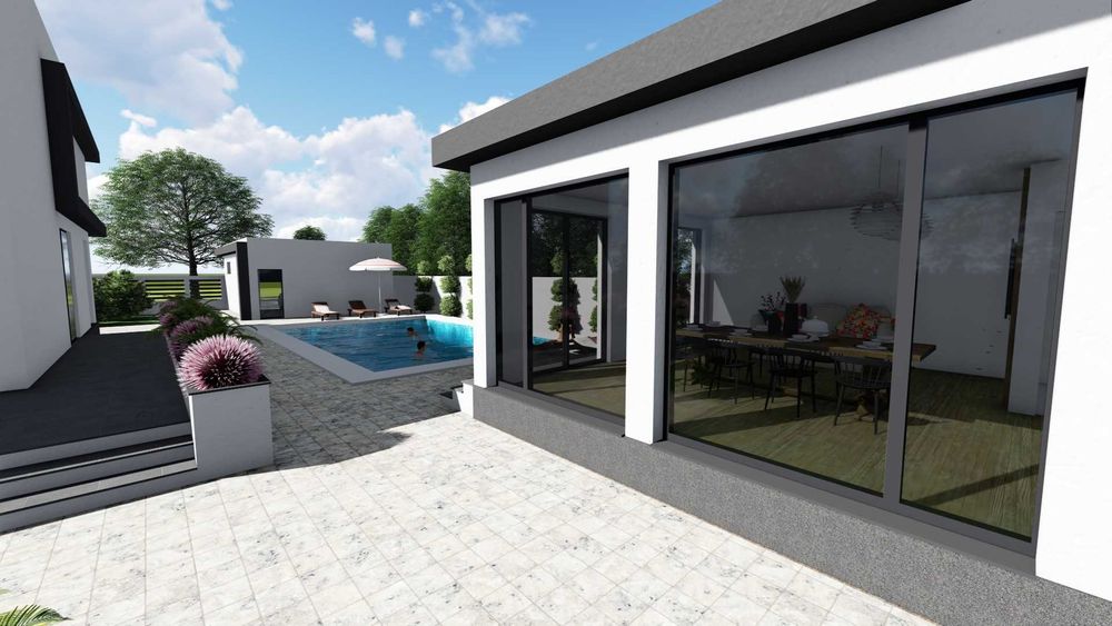 Vila cu Piscina, Casa pentru oaspeti si Garaj - Buzau Maracineni